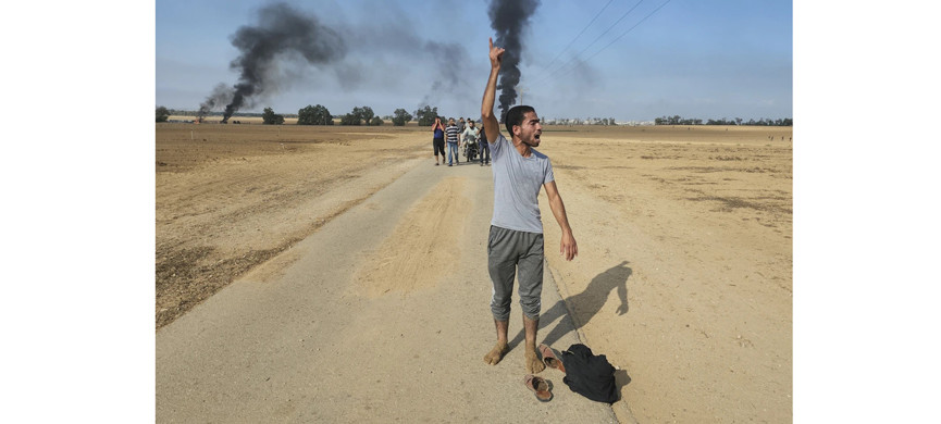 Фото участника резни 7 октября, автор – Хассан Эслайя