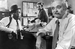 <p>Actors Tony King and Albert Seedman on set of the United Artists movie "Report to the Commissioner" in 1975. (Photo by Michael Ochs Archives/Getty Images)</p>