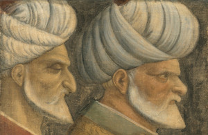 <p>Sinan the Jew and Haireddin Barbarossa, circa 1535. Artist Unknown. (Photo by Heritage Art/Heritage Images via Getty Images)</p>