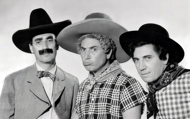 <p>1940 Marx Brothers in Go West</p>