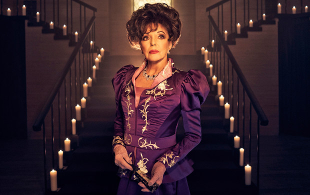 <p>AMERICAN HORROR STORY: APOCALYPSE -- Pictured: Joan Collins as Evie Gallant. CR: Kurt Iswarienko/FX</p>